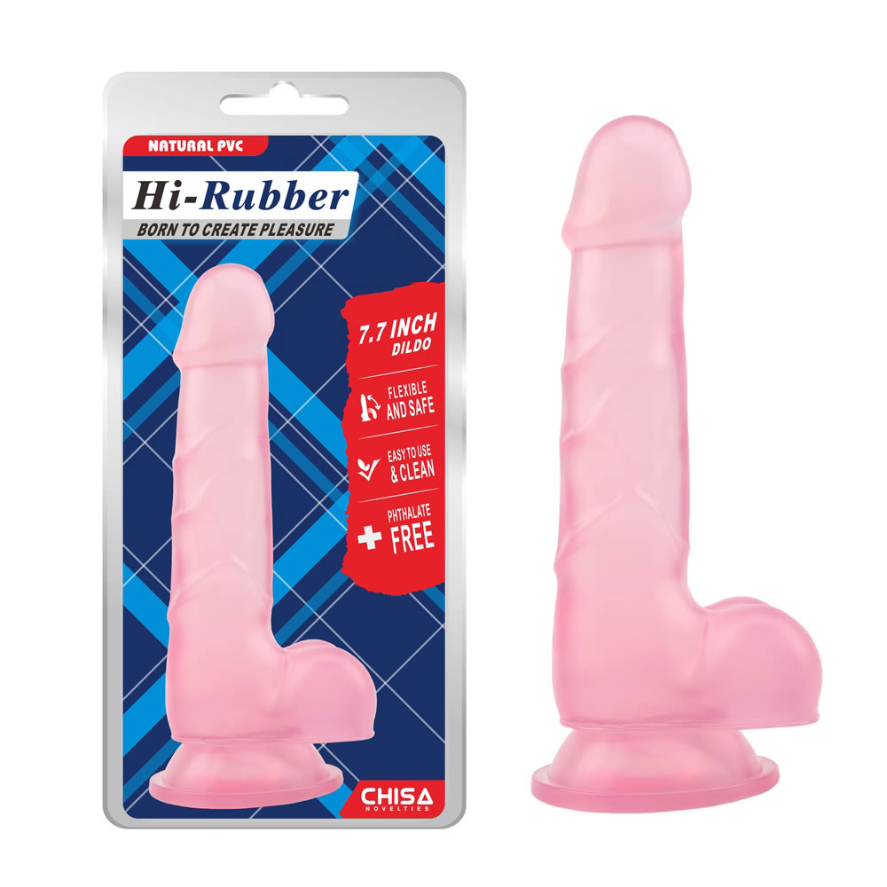 7,7 Zoll schlanker Dildo - Pink