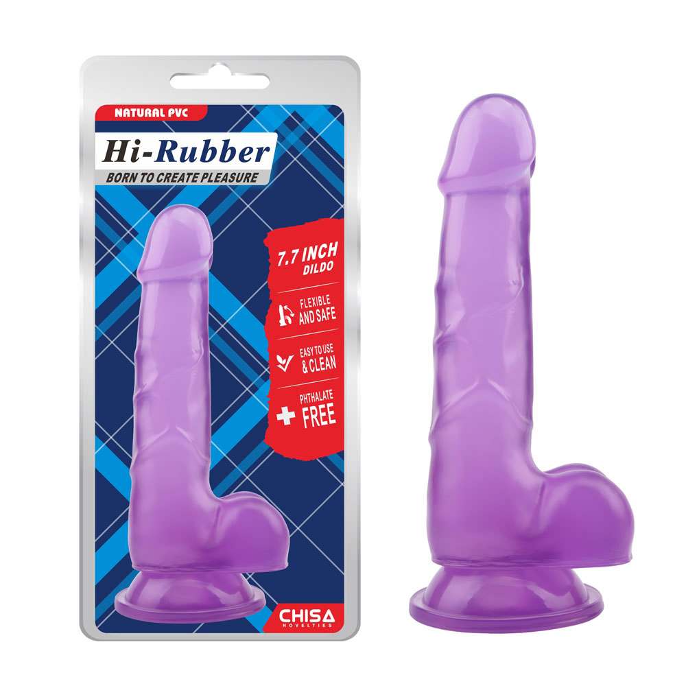 7,7 Zoll schlanker Dildo-Lila